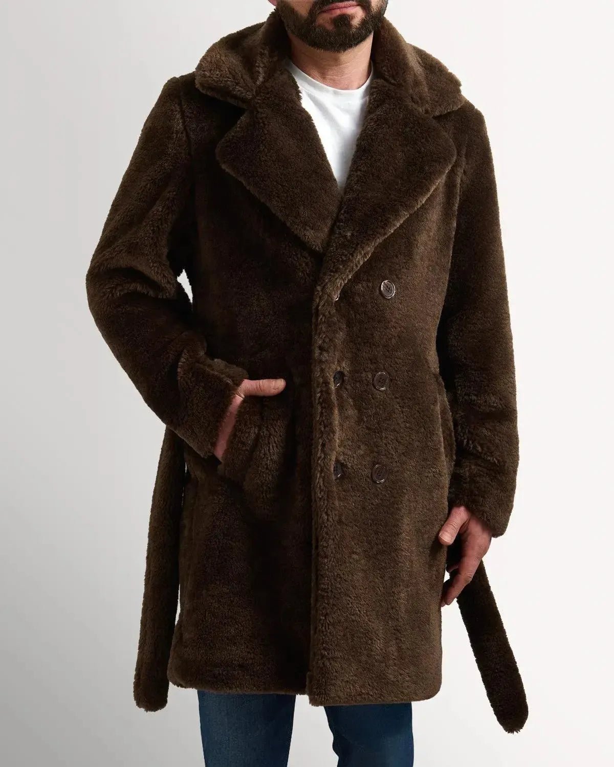 Richard James Belted Teddy - Brown – Savile Row Menswear Outlet | Malford of London