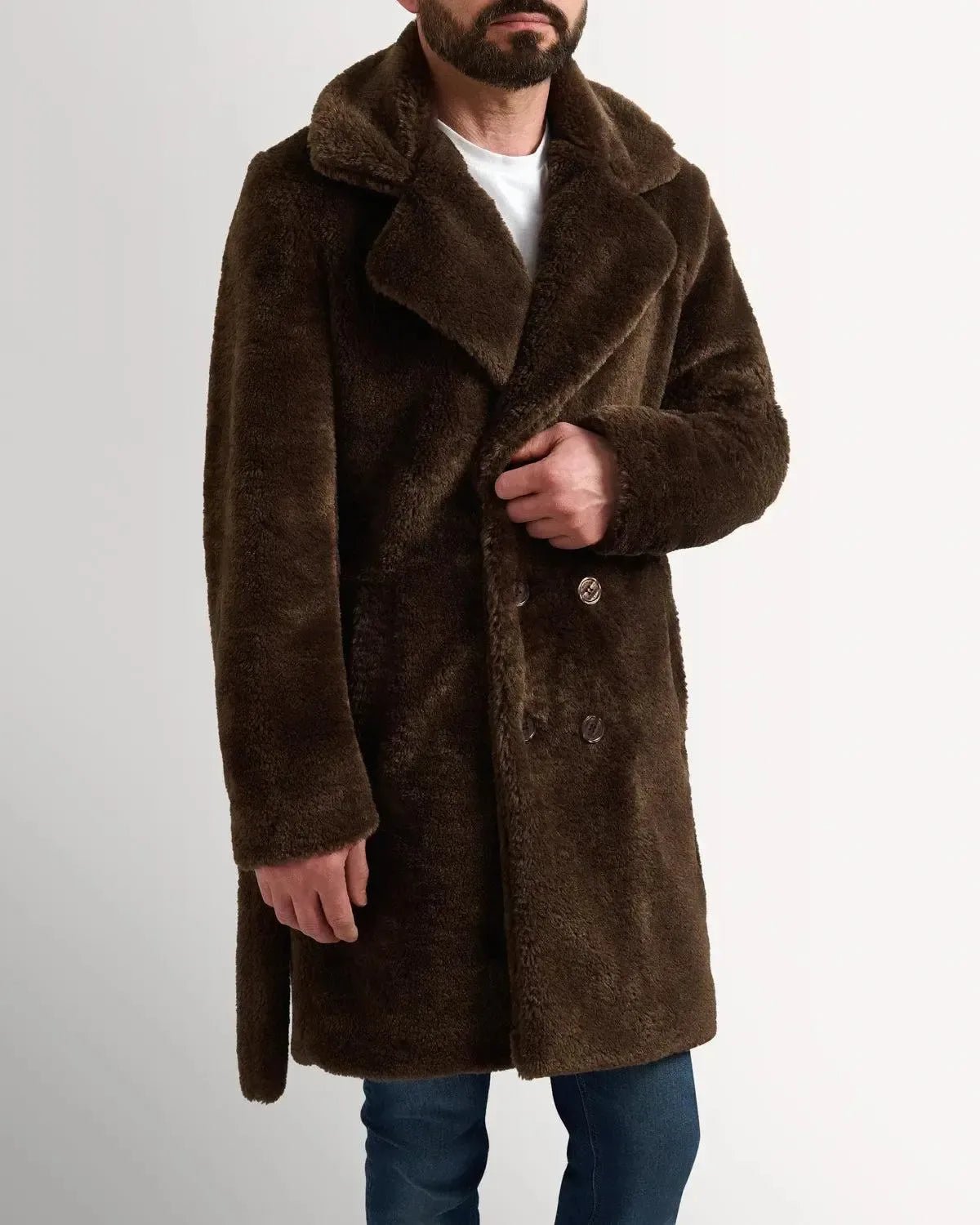 Richard James Belted Teddy - Brown – Savile Row Menswear Outlet | Malford of London