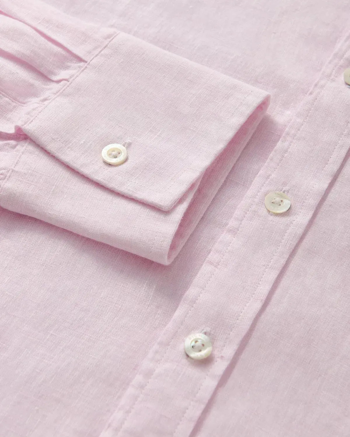 Richard James Classic Linen Shirt Pink-MALFORD OF LONDON SAVILE ROW MENSWEAR OUTLET