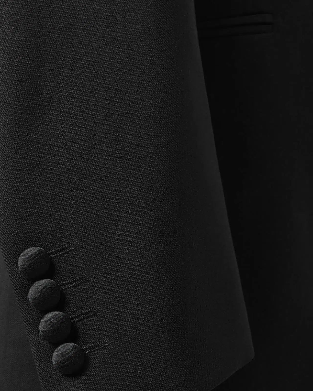 Richard James Classic SB1 Barathea Dinner Suit Black-MALFORD OF LONDON SAVILE ROW MENSWEAR OUTLET