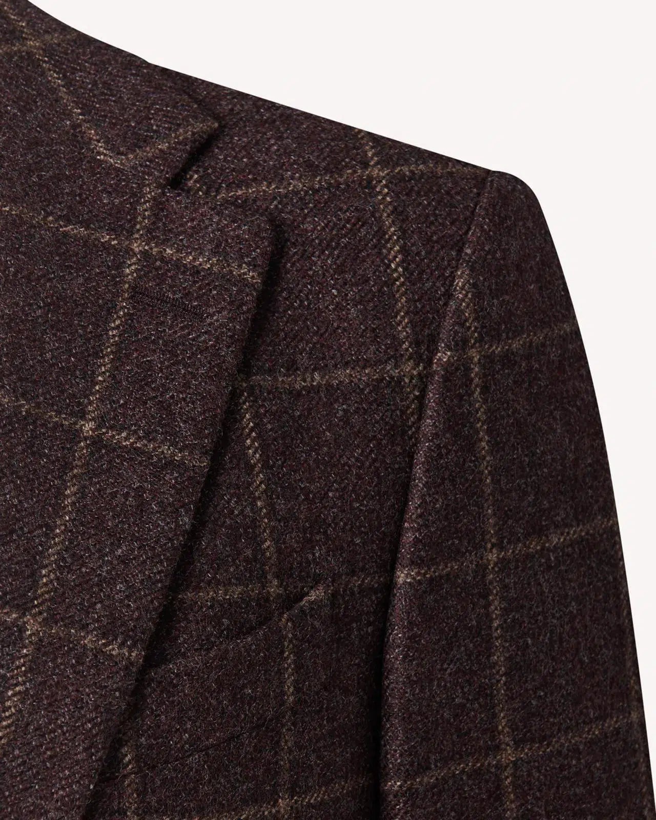 Richard James Large Window Check Tweed Jacket Brown/Camel-MALFORD OF LONDON SAVILE ROW MENSWEAR OUTLET