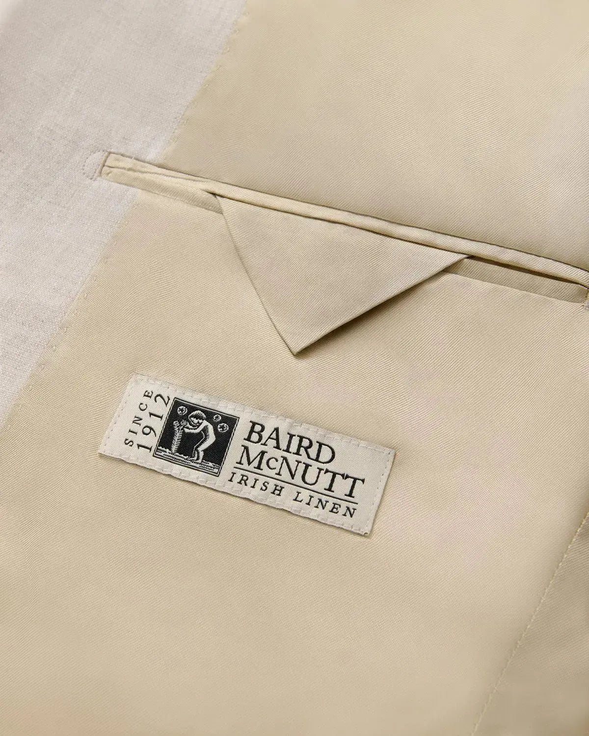 Richard James Linen Jacket Sand-MALFORD OF LONDON SAVILE ROW MENSWEAR OUTLET