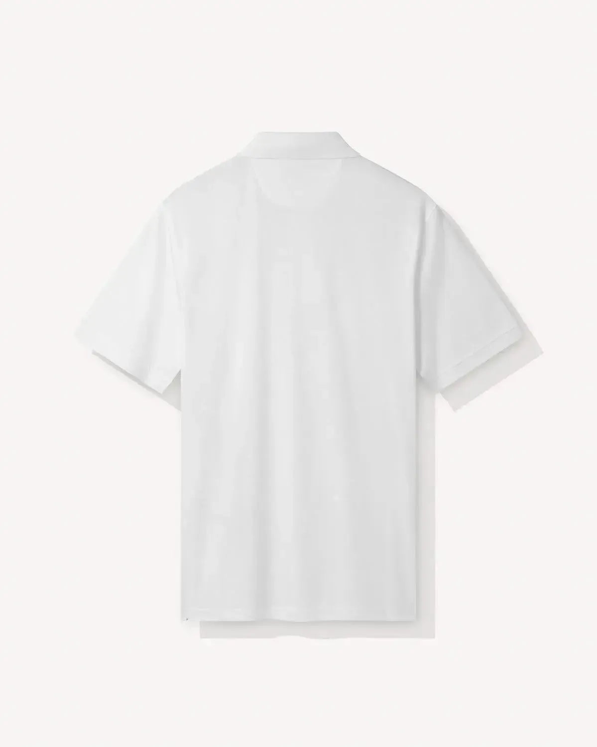 Richard James Mercerised Cotton Polo Shirt White-MALFORD OF LONDON SAVILE ROW MENSWEAR OUTLET