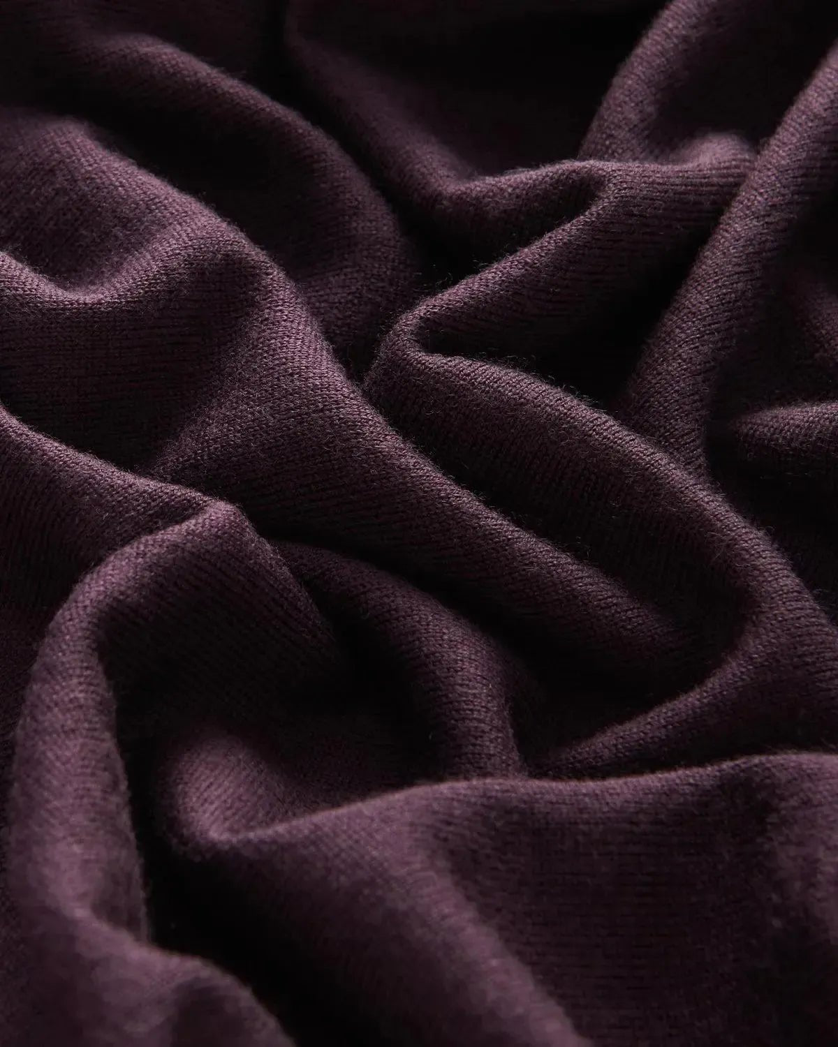 Richard James Merino Wool Crew Neck Knit Plum - Savile Row Formalwear Outlet - Malford of London