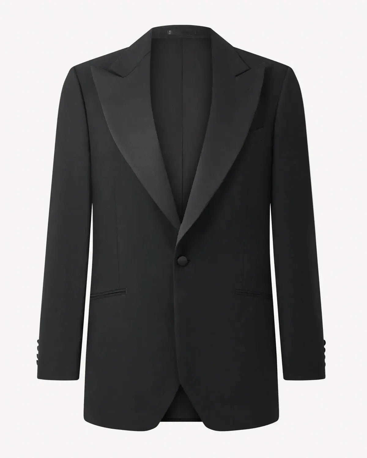 Richard James Peak Lapel Dinner Suit Black - Savile Row Formalwear Outlet - Malford of London