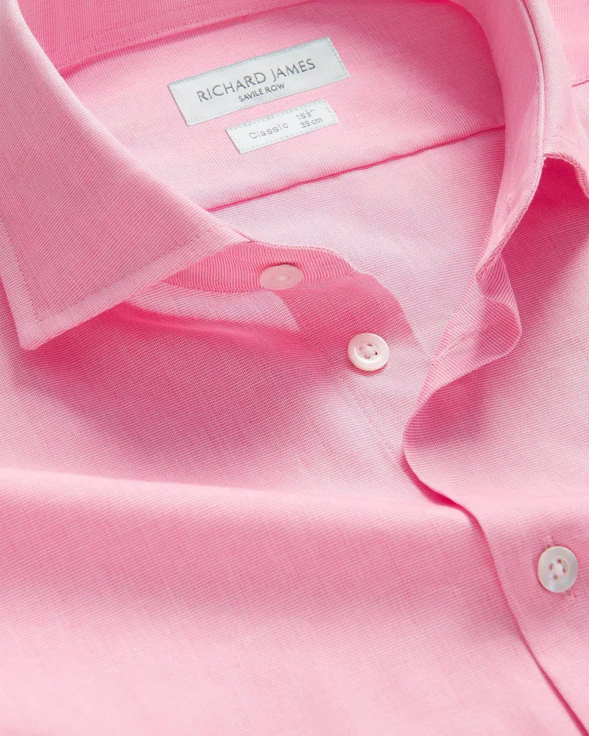 Richard James Poplin Shirt Dusty Pink-MALFORD OF LONDON SAVILE ROW MENSWEAR OUTLET