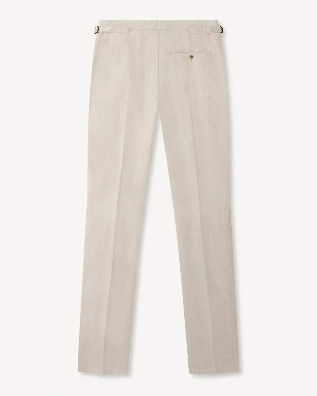 Richard James Sand Linen Trousers-MALFORD OF LONDON SAVILE ROW MENSWEAR OUTLET