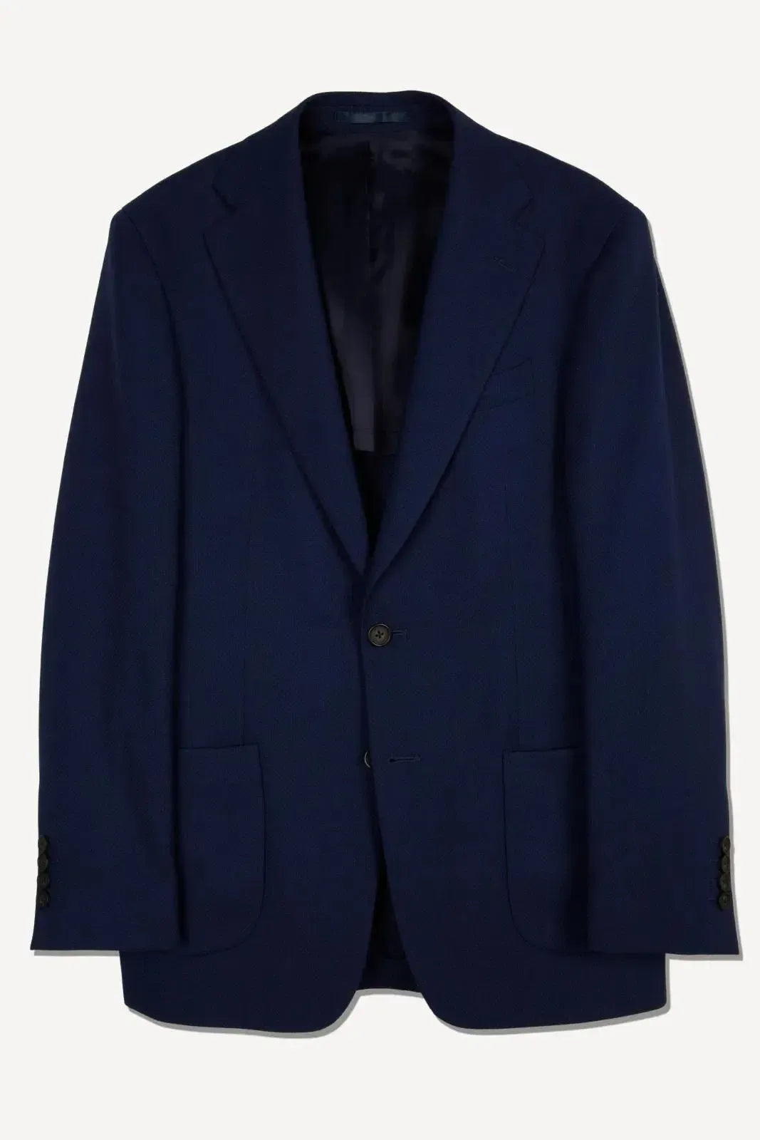 Richard James Single Breasted 2 Button Textured Weave Jacket Navy-MALFORD OF LONDON SAVILE ROW MENSWEAR OUTLET