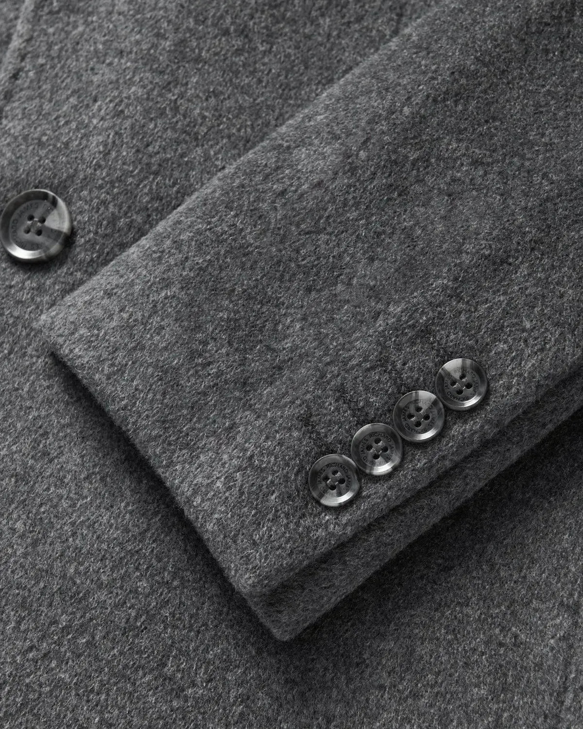 Richard James Wool Cashmere Overcoat & Lining - Grey-MALFORD OF LONDON SAVILE ROW MENSWEAR OUTLET