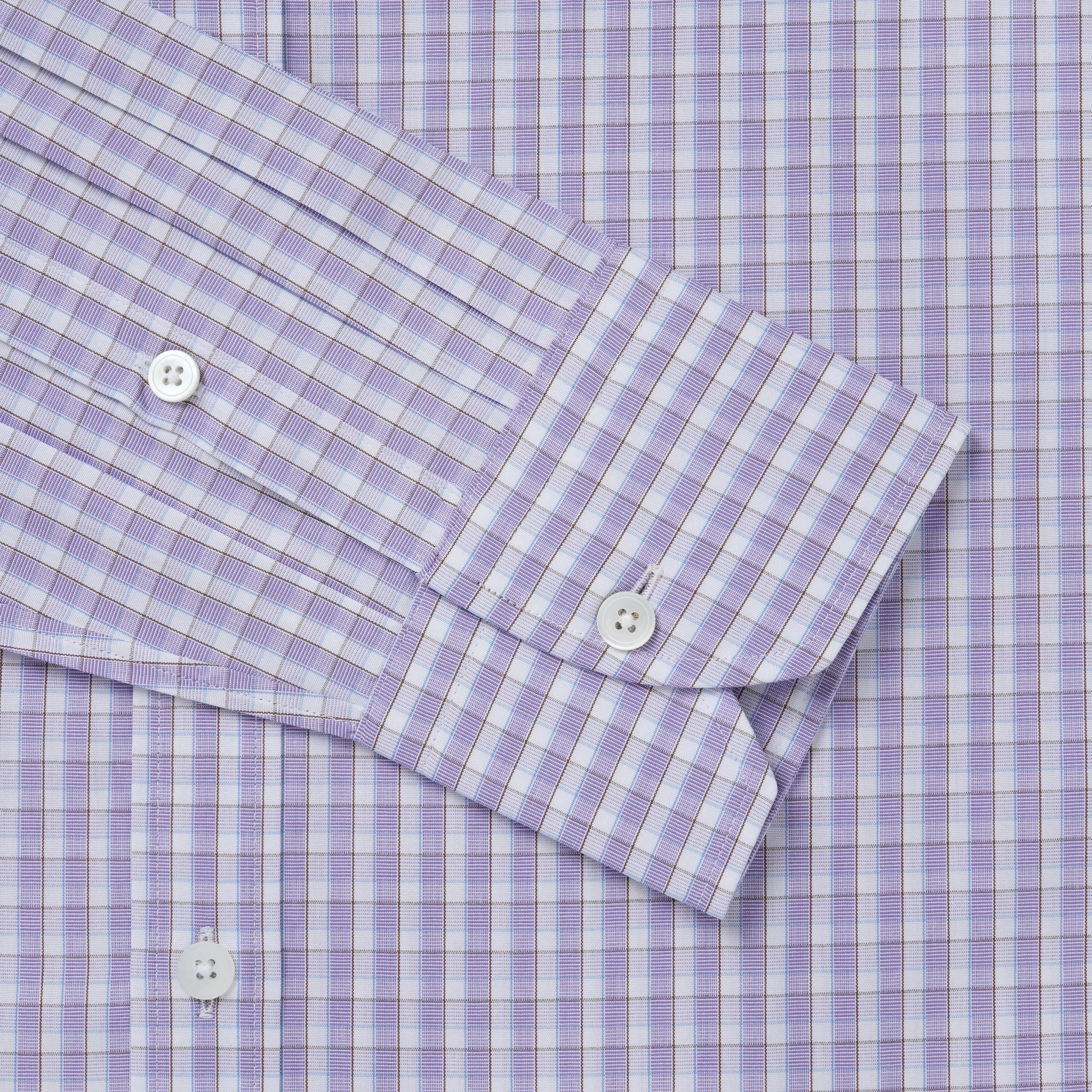 Thomas Pink Slim Fit Formal Multi Graph Check Shirt-MALFORD OF LONDON SAVILE ROW MENSWEAR OUTLET