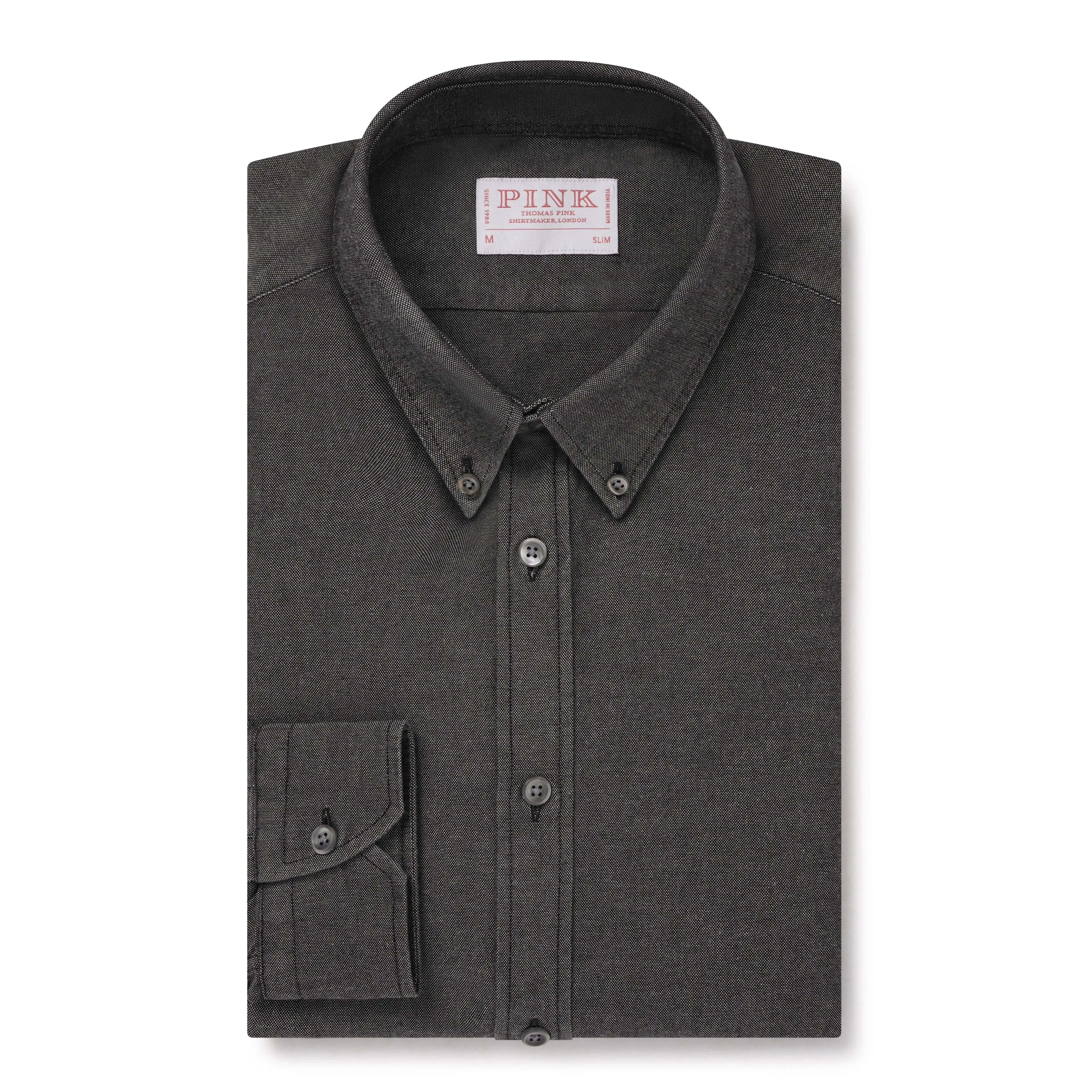 Thomas Pink Slim Fit Smart Casual Oxford Indigo Shirt-MALFORD OF LONDON SAVILE ROW MENSWEAR OUTLET