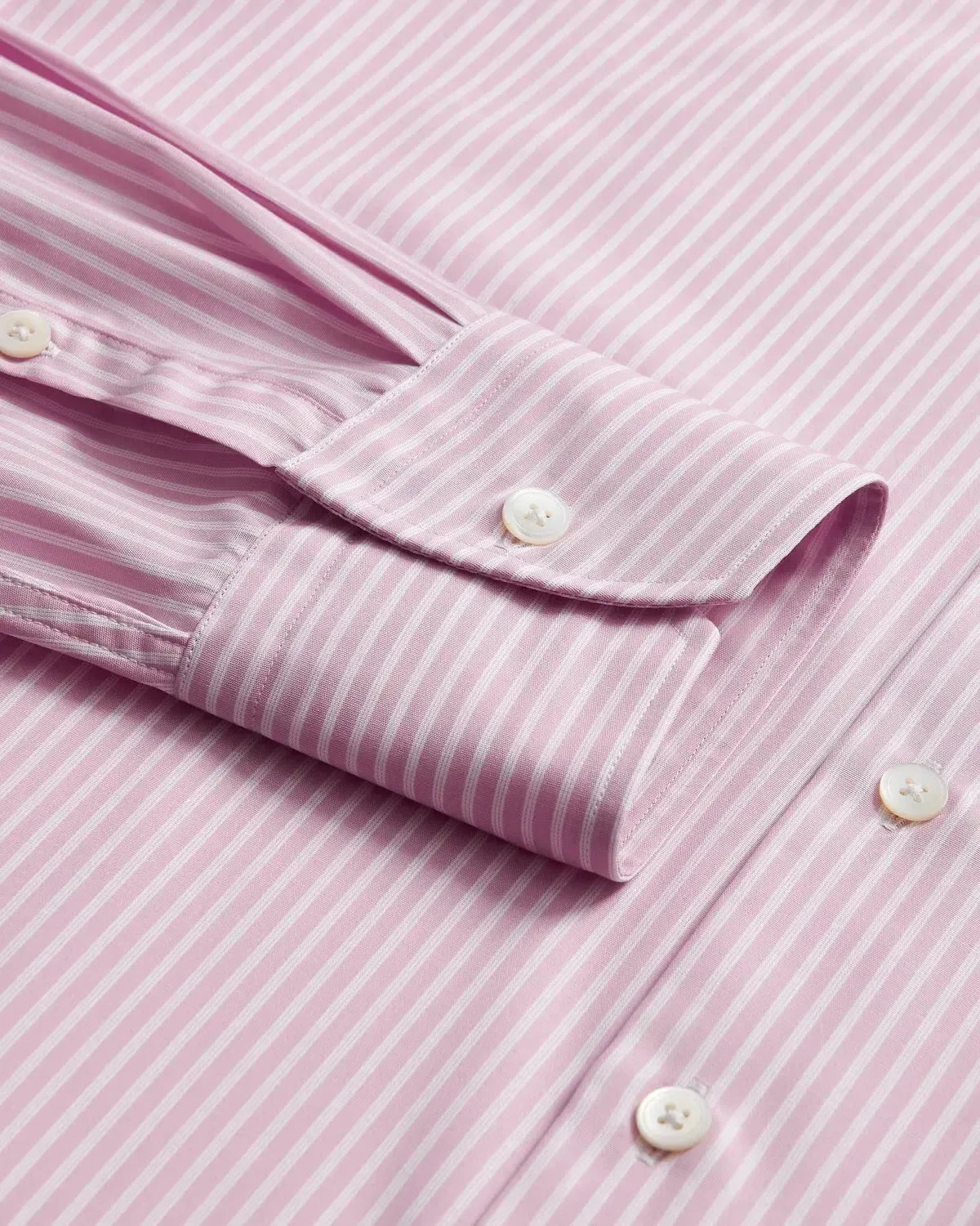 Thomas Pink Stripe Lux Shirt Pink White-MALFORD OF LONDON SAVILE ROW MENSWEAR OUTLET