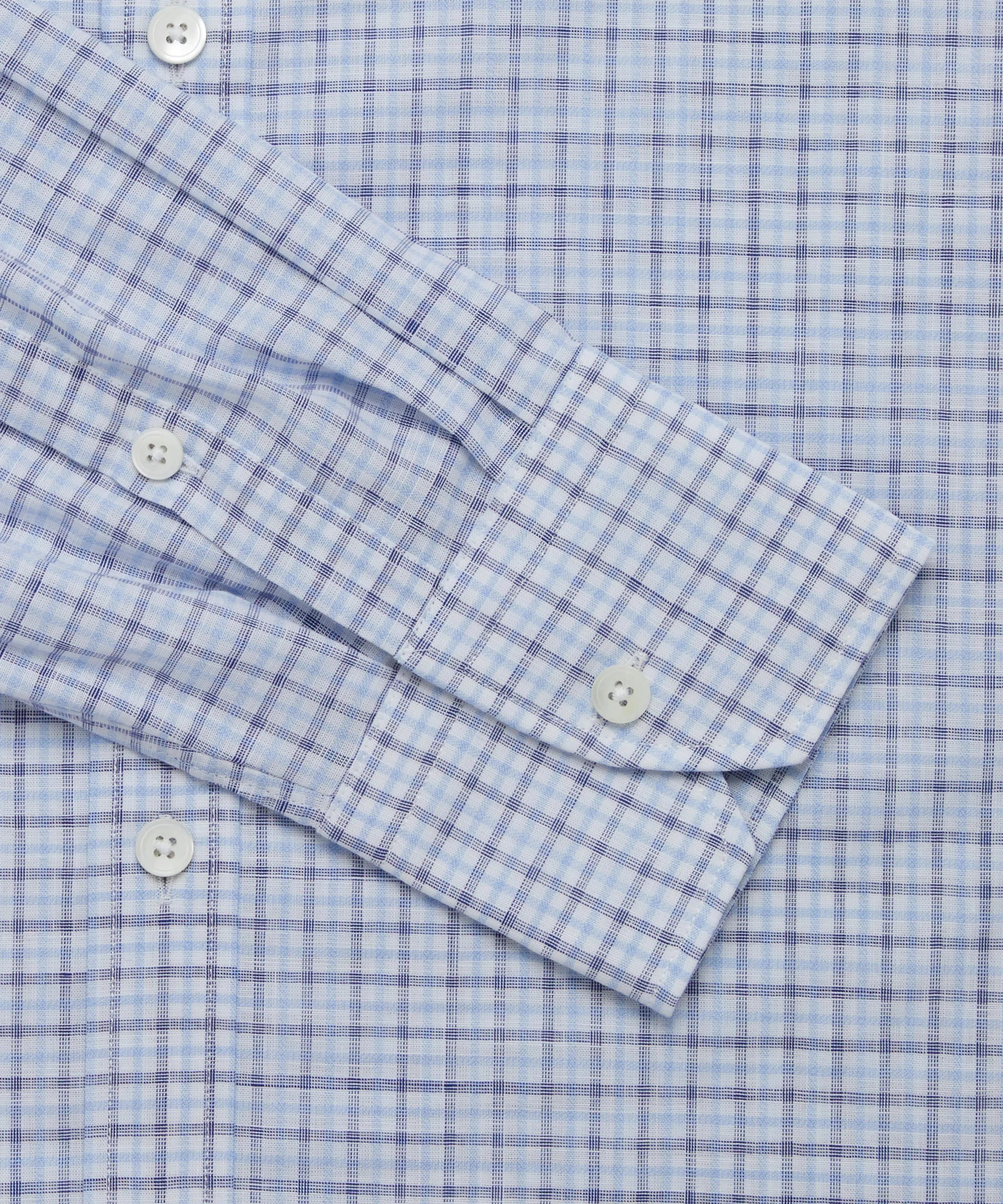Thomas Pink Tailored Fit Formal Overcheck Shirt-MALFORD OF LONDON SAVILE ROW MENSWEAR OUTLET