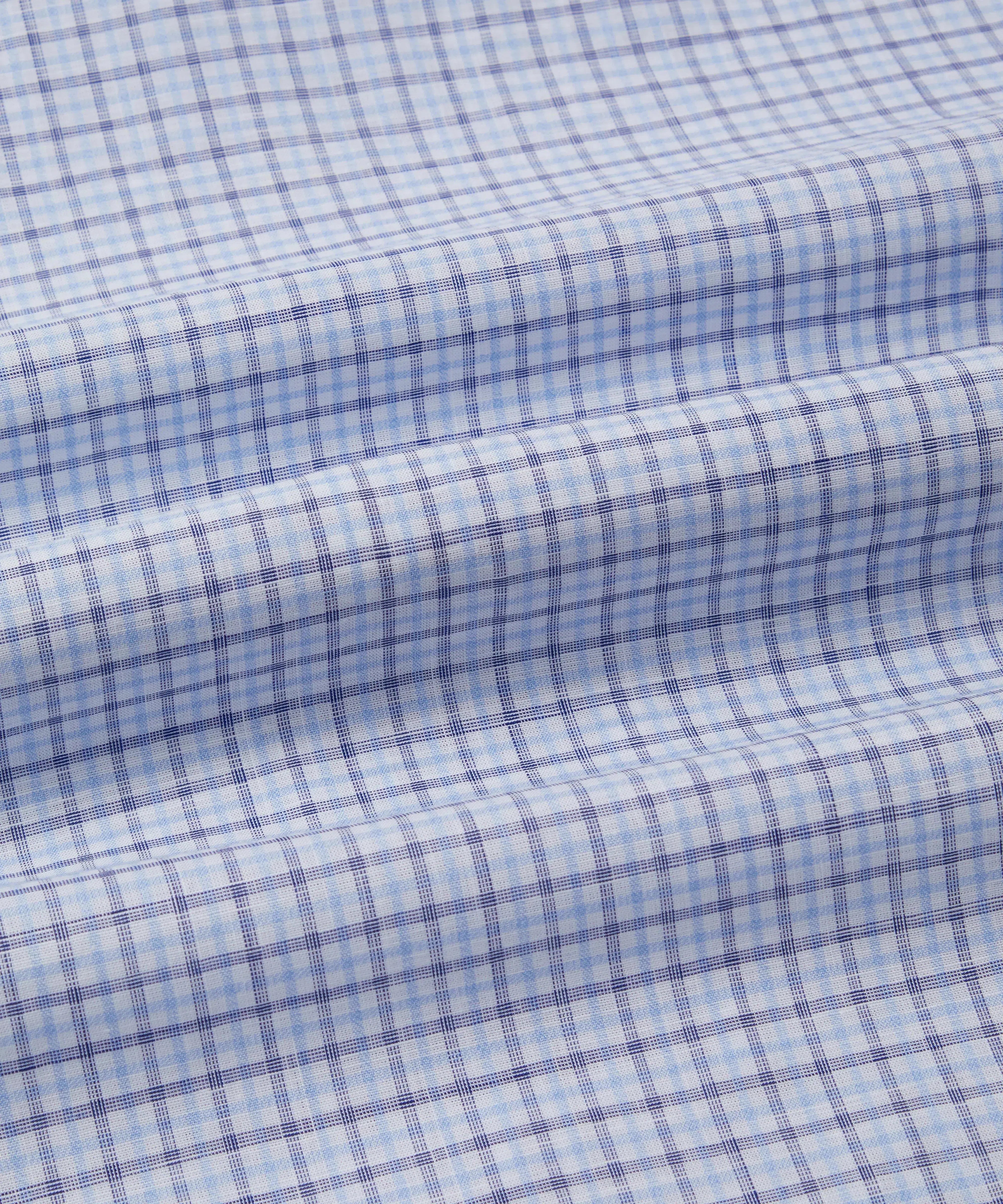 Thomas Pink Tailored Fit Formal Overcheck Shirt-MALFORD OF LONDON SAVILE ROW MENSWEAR OUTLET