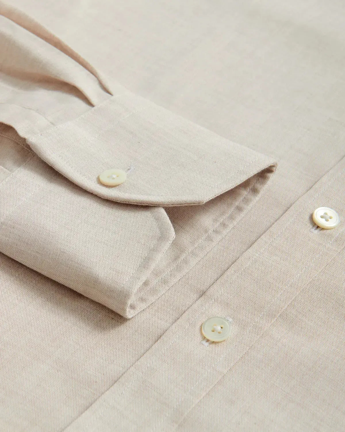 Thomas Pink Tailored Fit Formal Plain Chambray Shirt Beige-MALFORD OF LONDON SAVILE ROW MENSWEAR OUTLET
