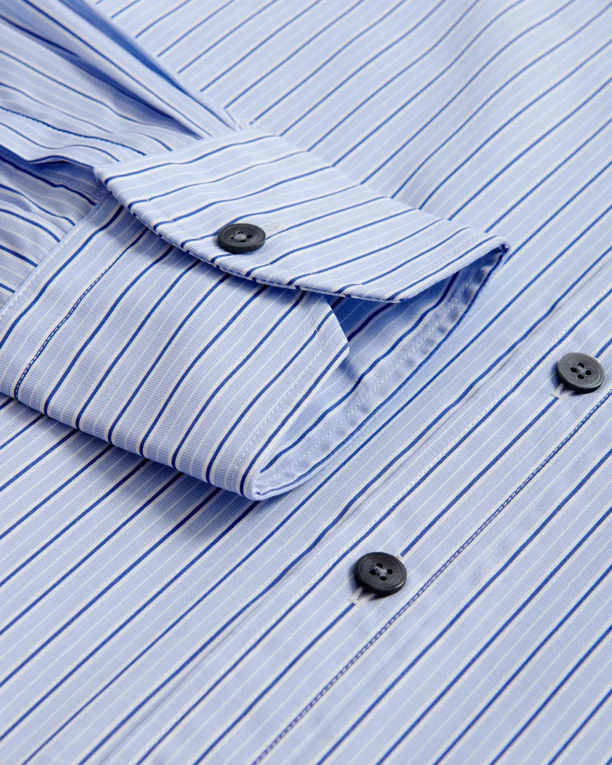 Thomas Pink Tailored Fit Formal Regent Stripe Shirt Blue/Navy-MALFORD OF LONDON SAVILE ROW MENSWEAR OUTLET