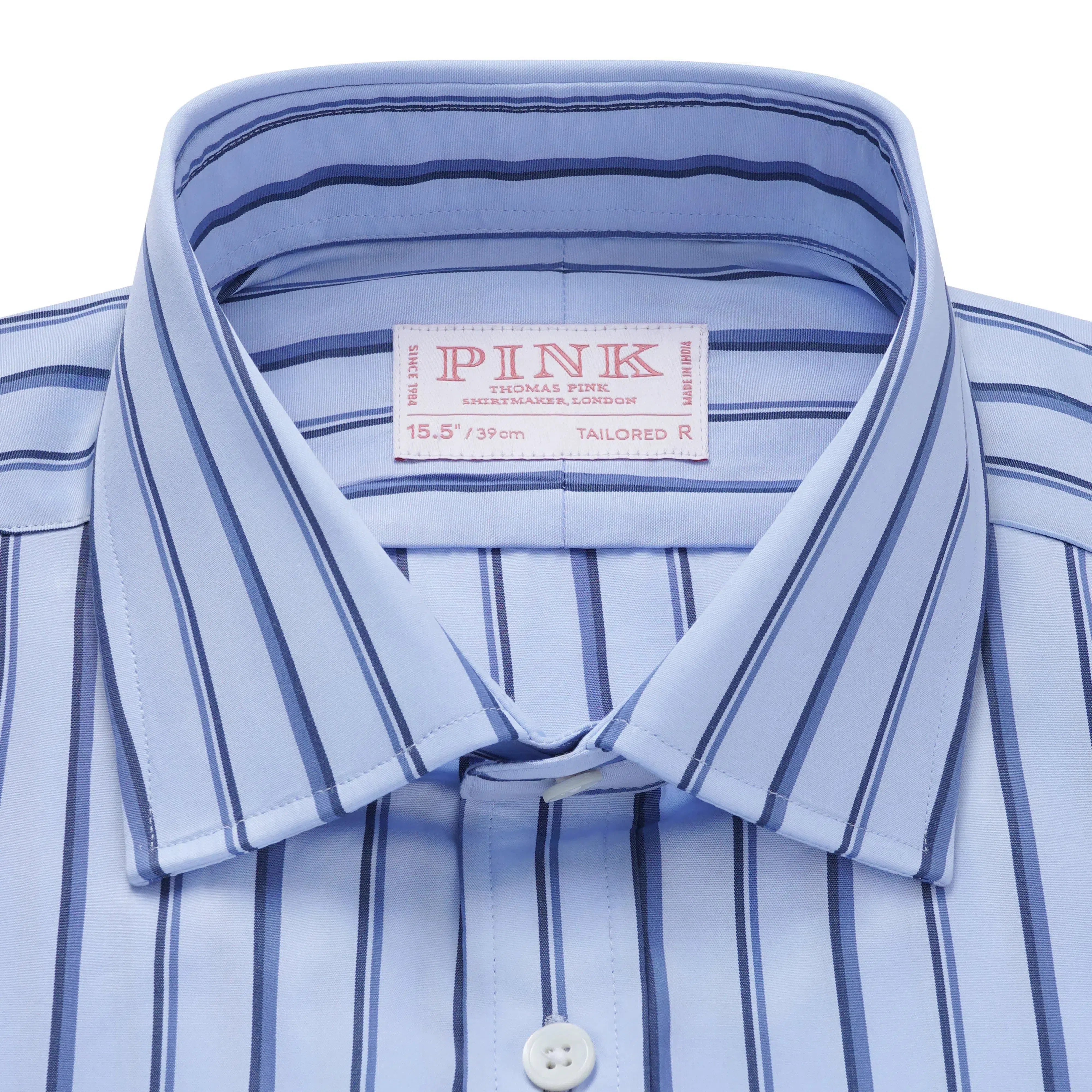 Thomas Pink Tailored Fit Formal Regent Stripe Shirt-MALFORD OF LONDON SAVILE ROW MENSWEAR OUTLET