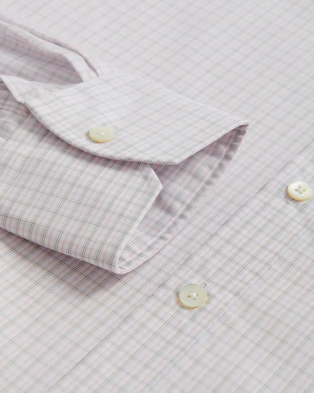 Thomas Pink Tailored Fit Formal Shadow Casual Check Shirt Pink/Grey-MALFORD OF LONDON SAVILE ROW MENSWEAR OUTLET