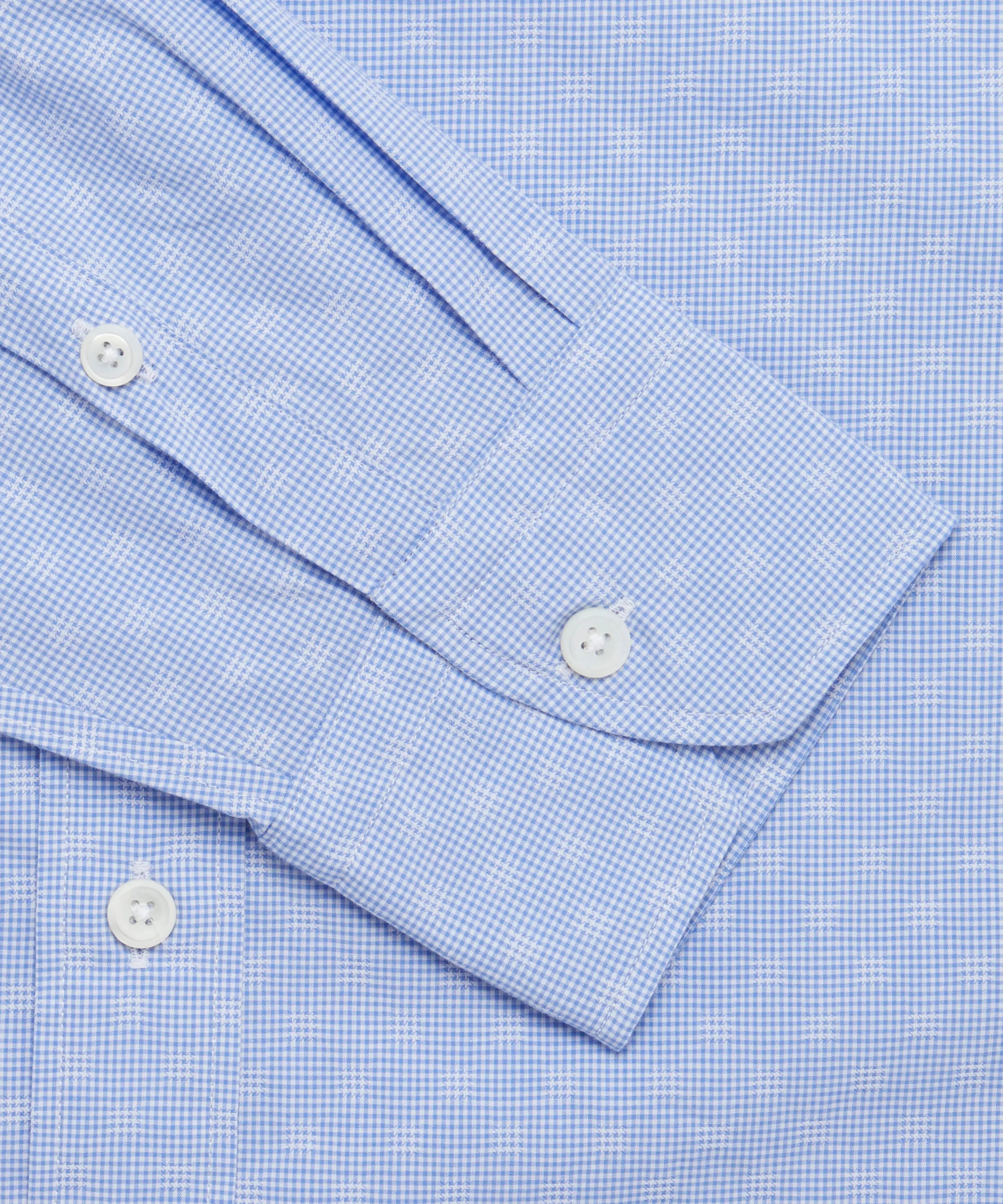 Thomas Pink Tailored Fit Smart Casual Micro Gingham Shirt-MALFORD OF LONDON SAVILE ROW MENSWEAR OUTLET