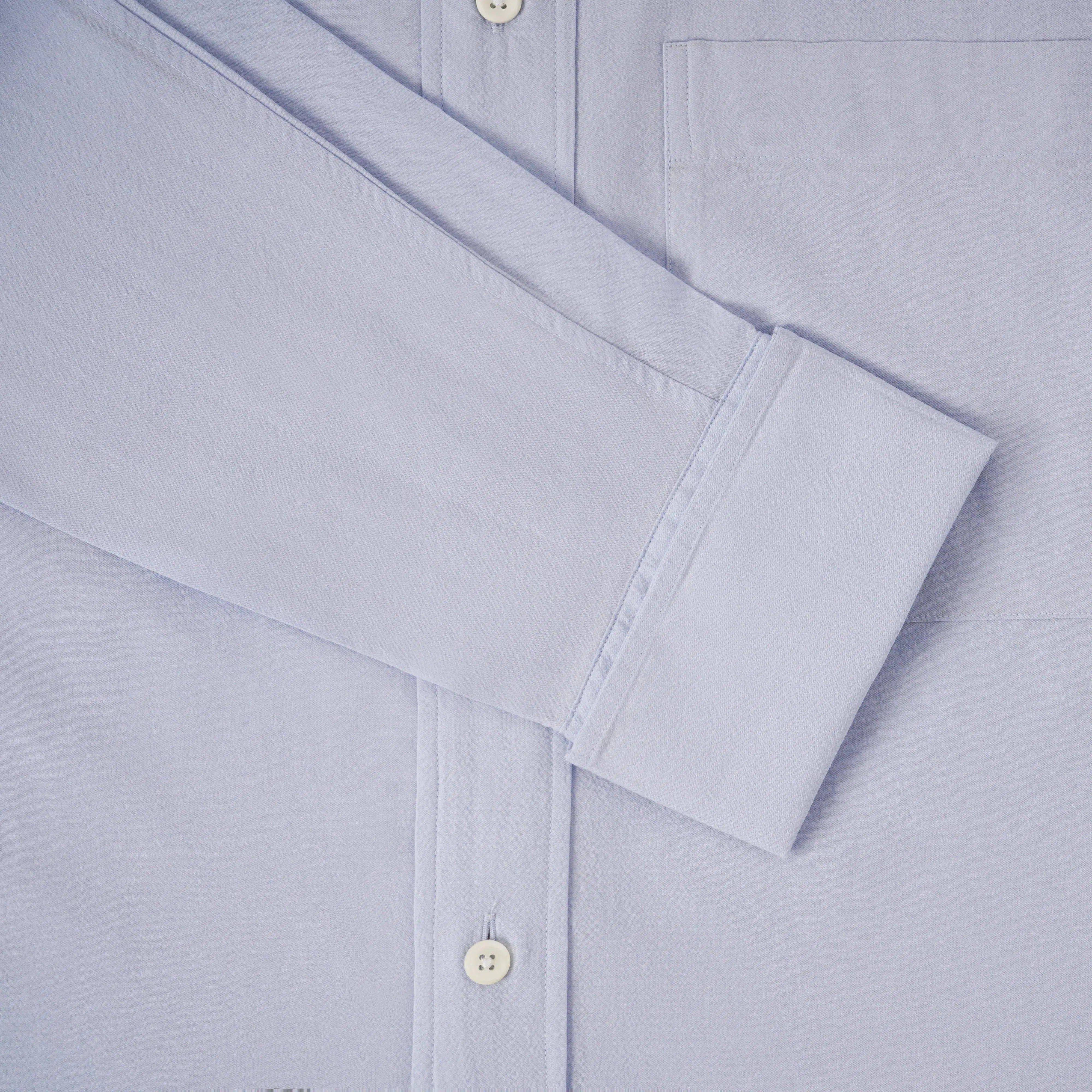 Thomas Pink Women's Oversized Fit Plain Seersucker Shirt Blue-MALFORD OF LONDON SAVILE ROW MENSWEAR OUTLET
