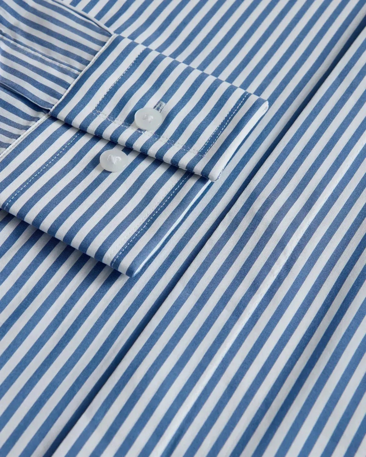 William Hunt Bengal Stripe Shirt Blue White – Savile Row Menswear Outlet | Malford of London
