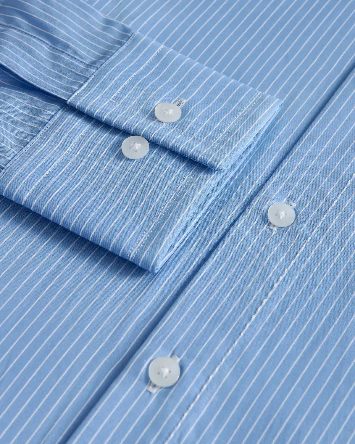 William Hunt Fine Stripe Shirt Light Blue – Tailored Menswear | Malford of London