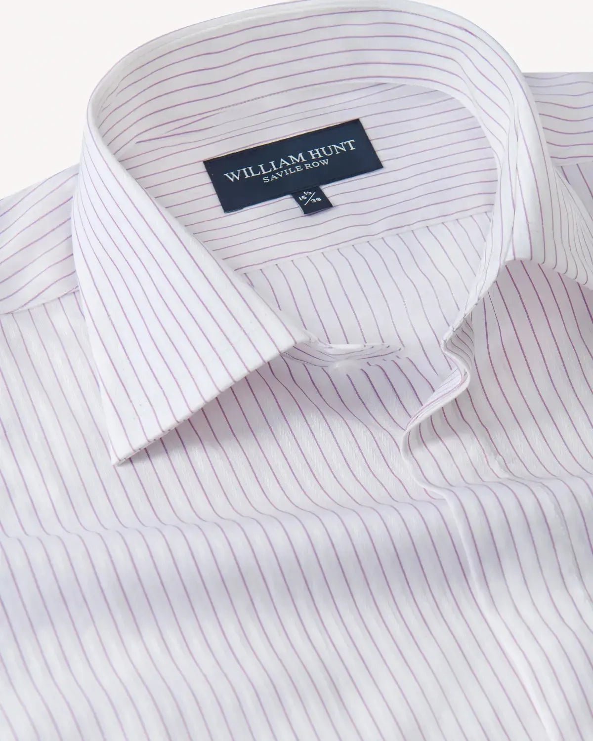 William Hunt Herringbone Stripe Shirt White – Savile Row Menswear Outlet | Malford of London