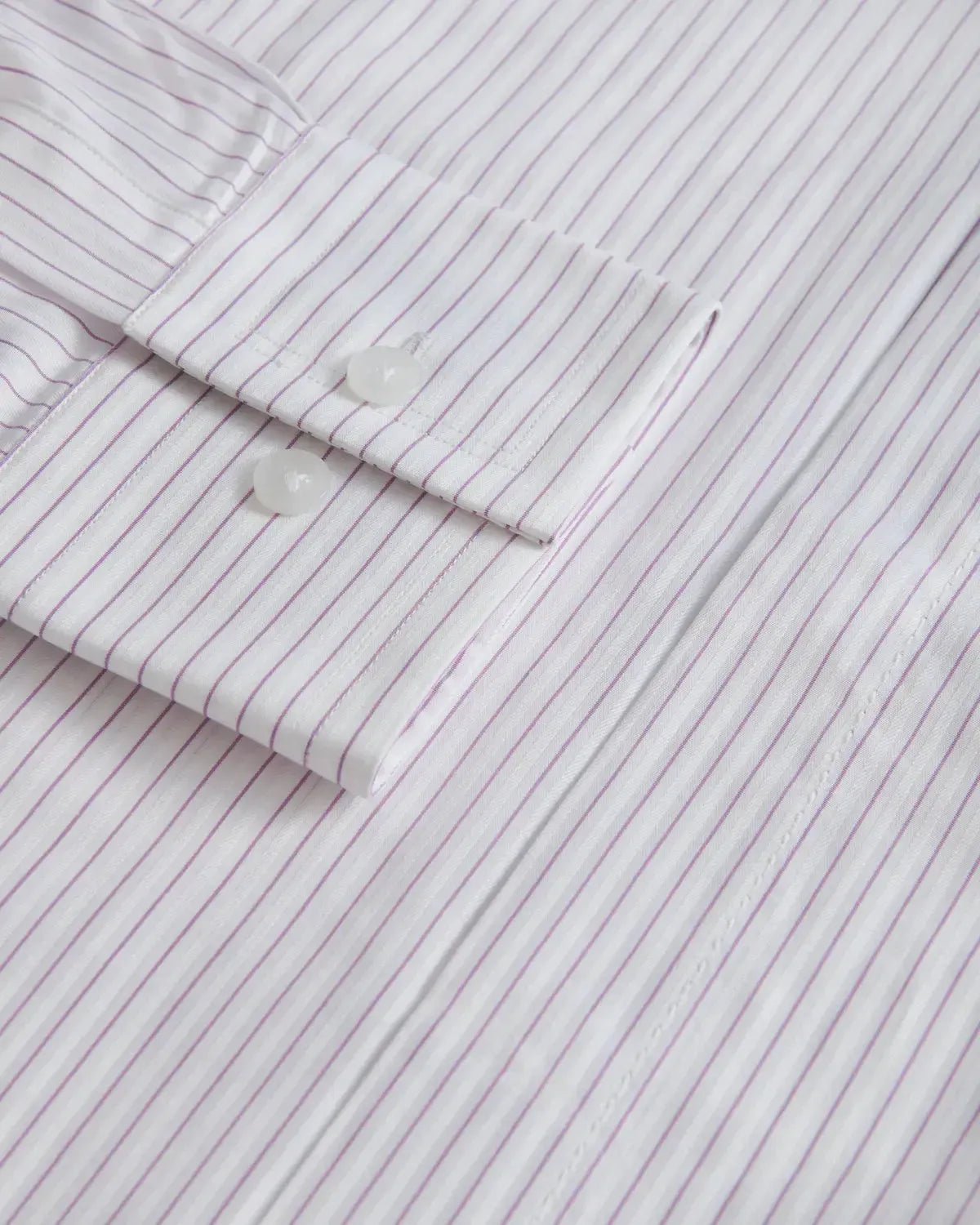 William Hunt Herringbone Stripe Shirt White – Savile Row Menswear Outlet | Malford of London