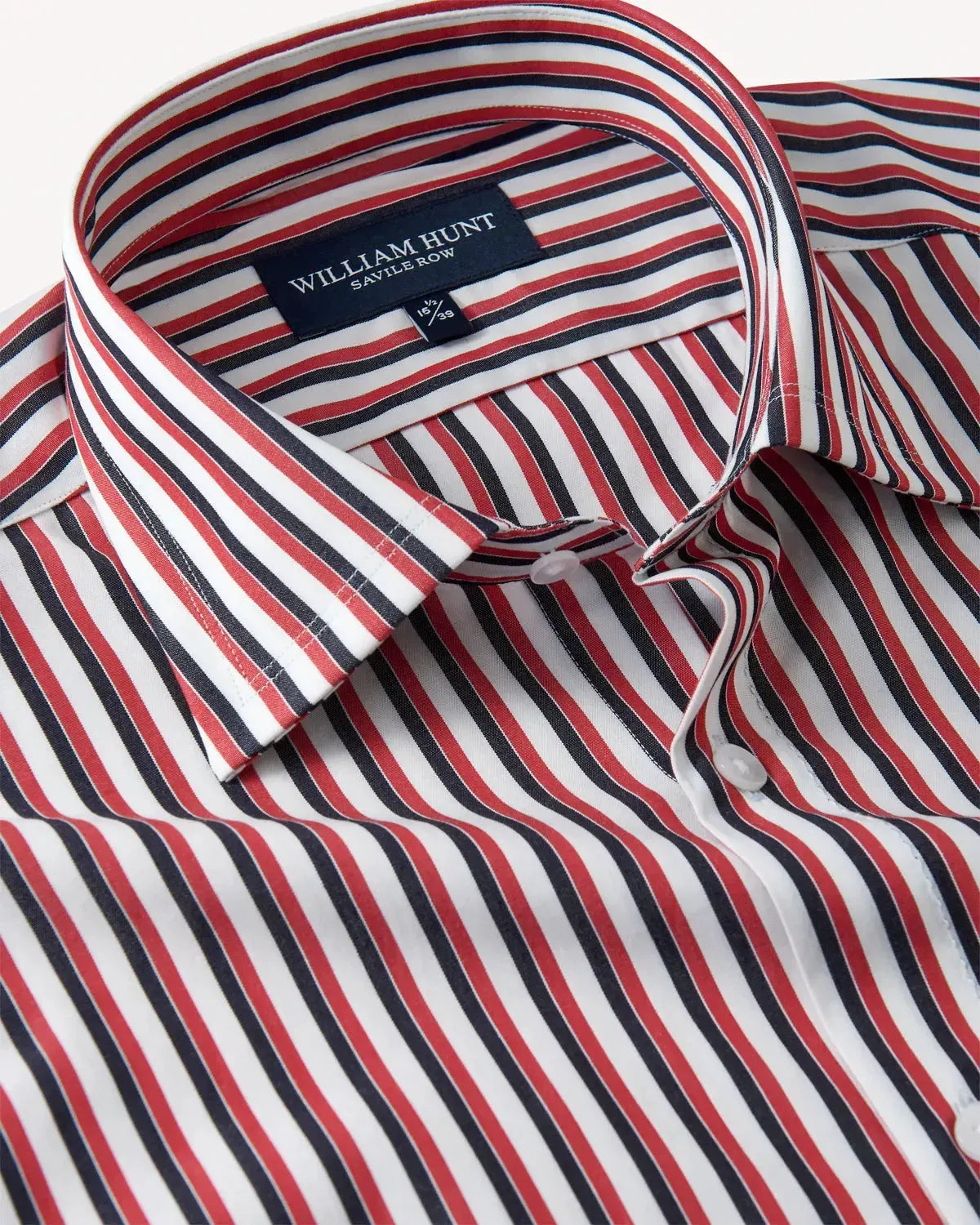 William Hunt Multi Stripe Shirt White Multi-MALFORD OF LONDON SAVILE ROW MENSWEAR OUTLET