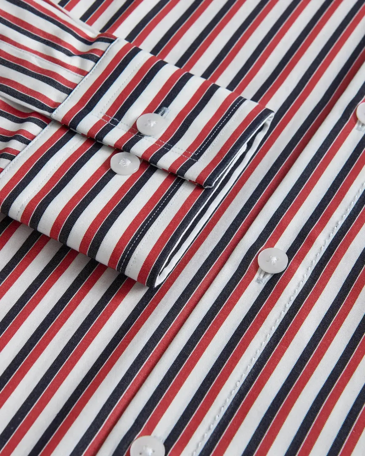 William Hunt Multi Stripe Shirt White Multi-MALFORD OF LONDON SAVILE ROW MENSWEAR OUTLET