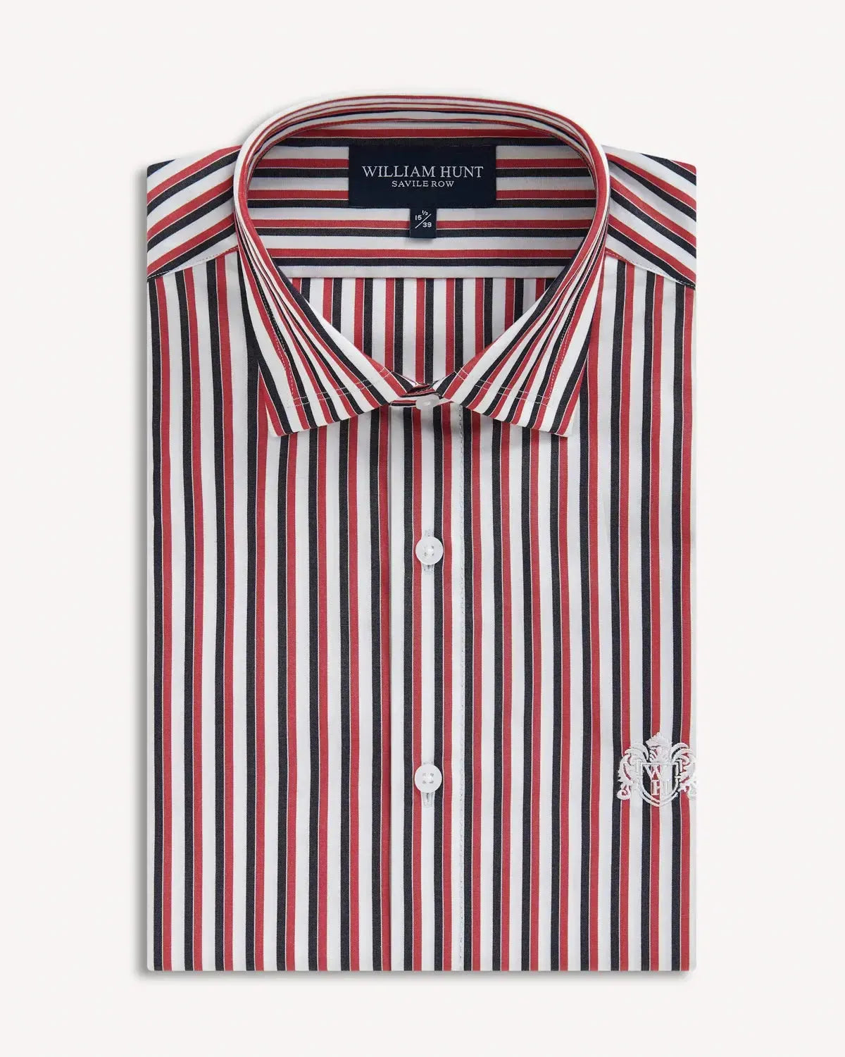 William Hunt Multi Stripe Shirt White Multi-MALFORD OF LONDON SAVILE ROW MENSWEAR OUTLET