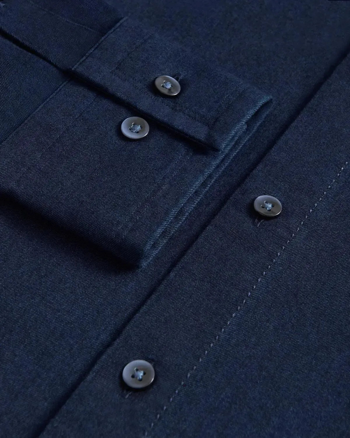 William Hunt Oxford Twill Shirt Navy-MALFORD OF LONDON SAVILE ROW MENSWEAR OUTLET