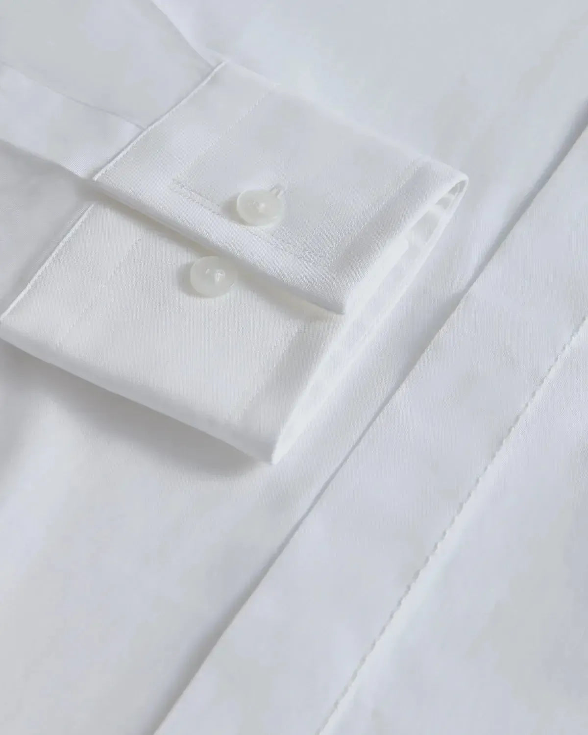 William Hunt Poplin Shirt White-MALFORD OF LONDON SAVILE ROW MENSWEAR OUTLET