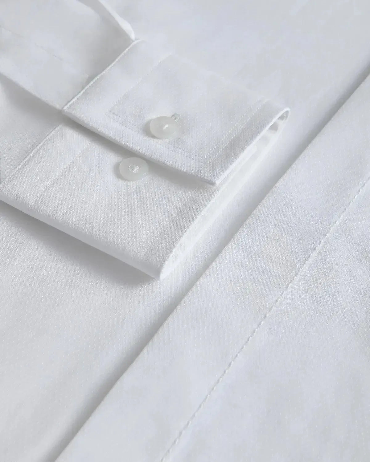 William Hunt Premium Cotton Shirt White-MALFORD OF LONDON SAVILE ROW MENSWEAR OUTLET