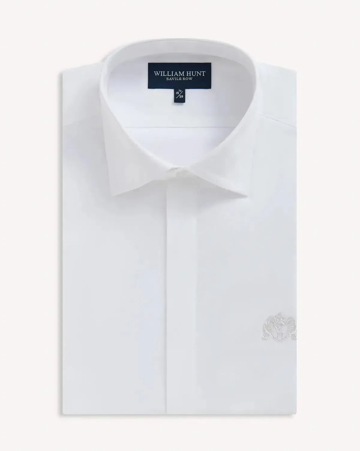 William Hunt Premium Cotton Shirt White – Tailored Menswear | Malford of London