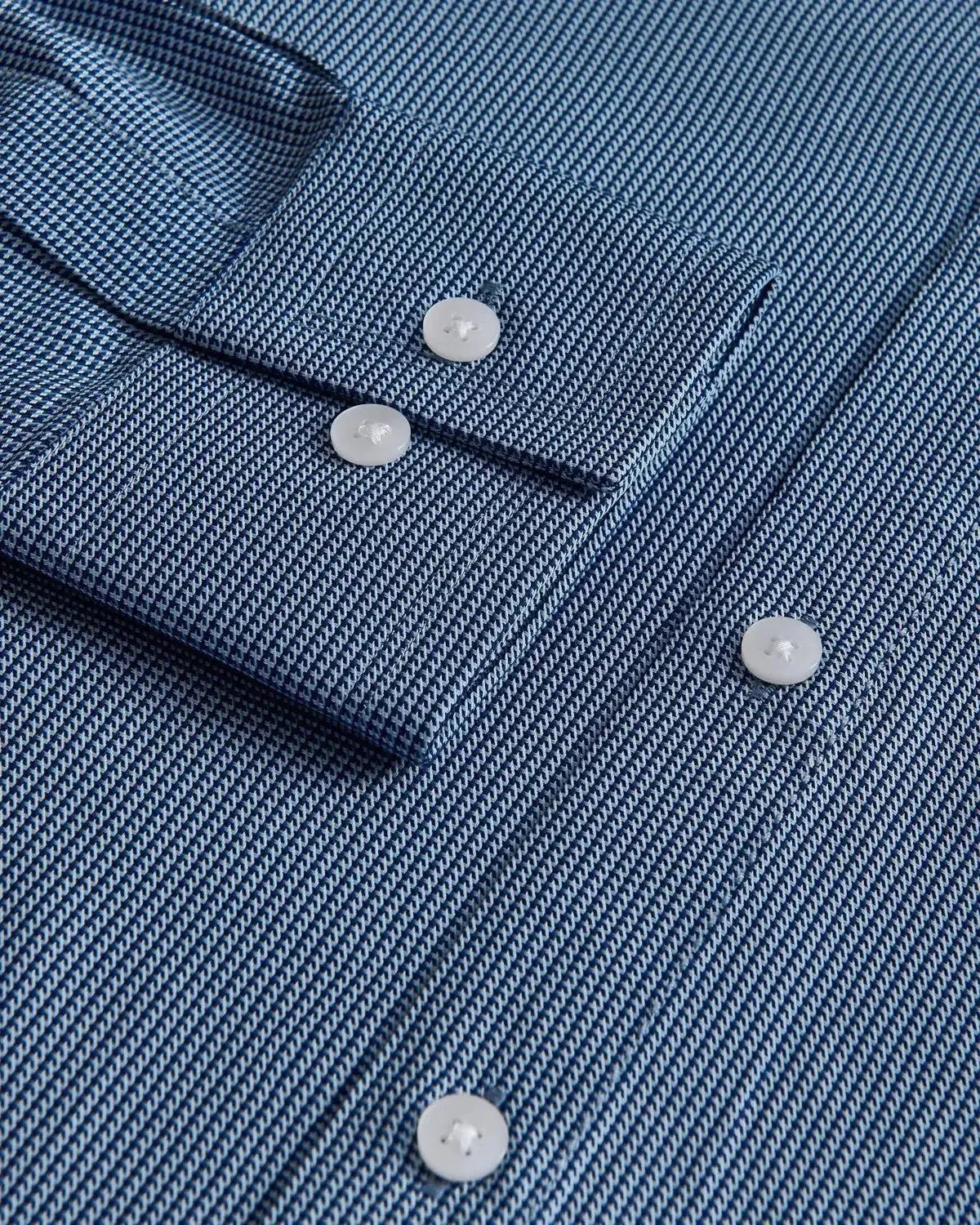 William Hunt Tectired Metric Shirt Navy – Savile Row Menswear Outlet | Malford of London