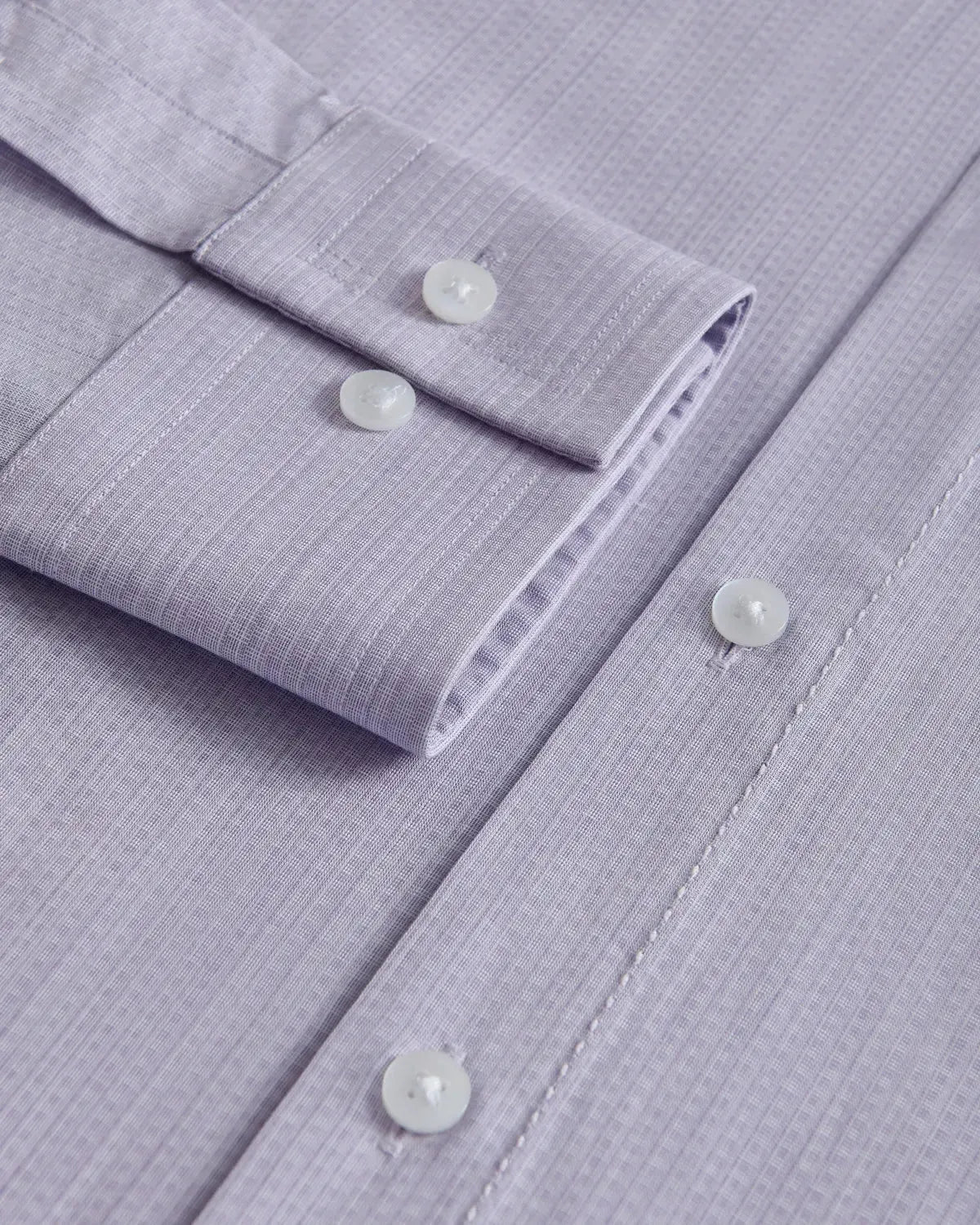 William Hunt Textured Weave Shirt Light Purple-MALFORD OF LONDON SAVILE ROW MENSWEAR OUTLET