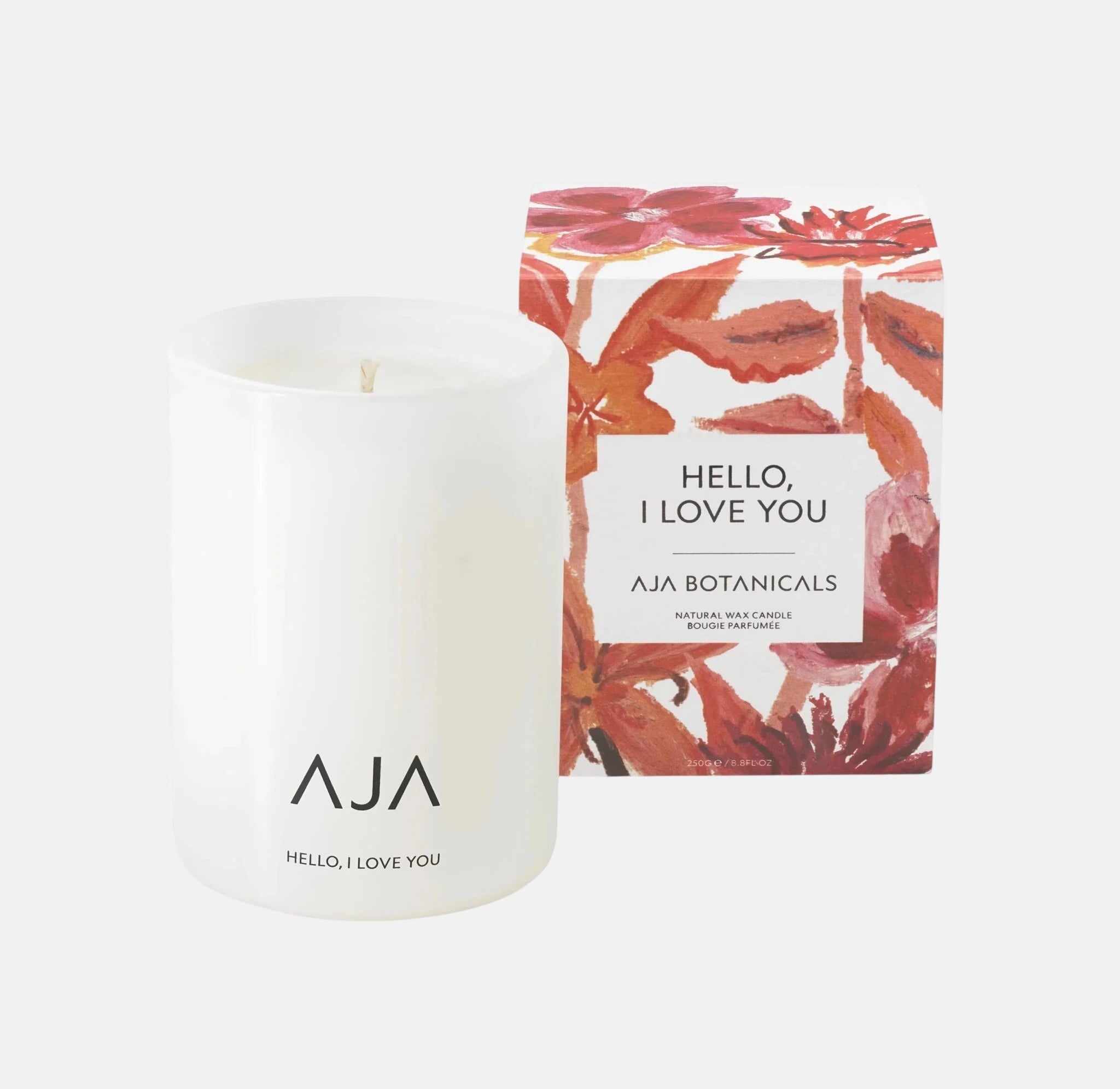 AJA Botanicals Hello, I Love You Single Wick Candle - White – Tailored Menswear | Malford of London