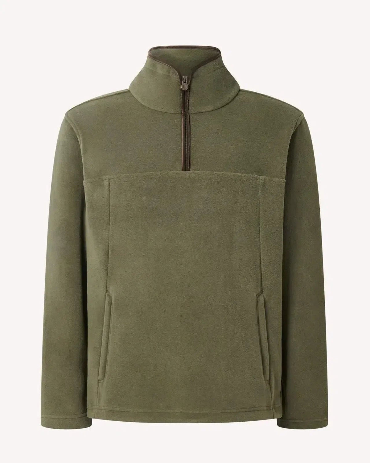 Bernard Weatherill 1/4 Zip Fleece Jacket Forest Green - Malford_of_London_Tailoring_Archive