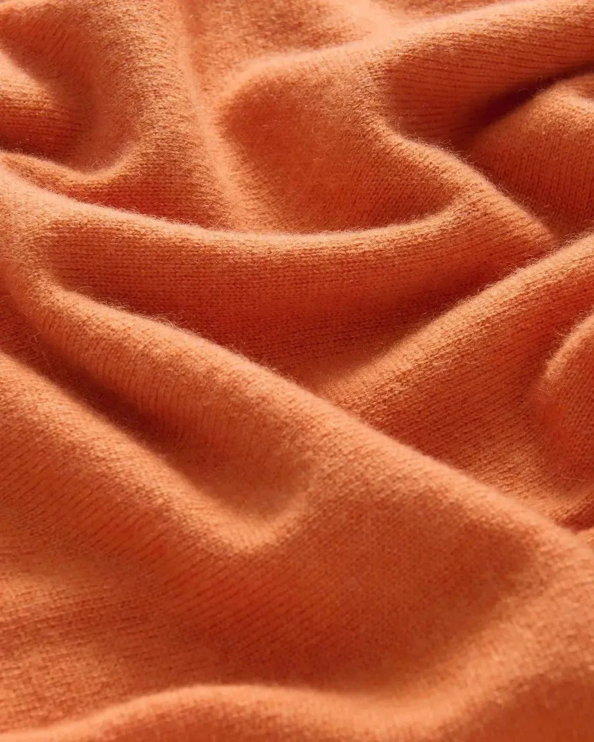 Bernard Weatherill Cashmere Mix Crewneck Burnt Orange - Malford_of_London_Tailoring_Archive