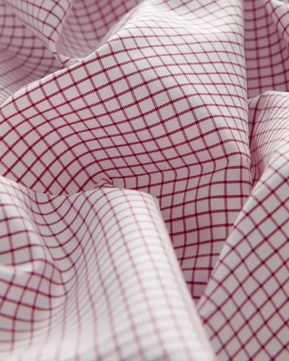 Bernard Weatherill Classic Country Micro Check Shirt White Red – Savile Row Menswear Outlet | Malford of London
