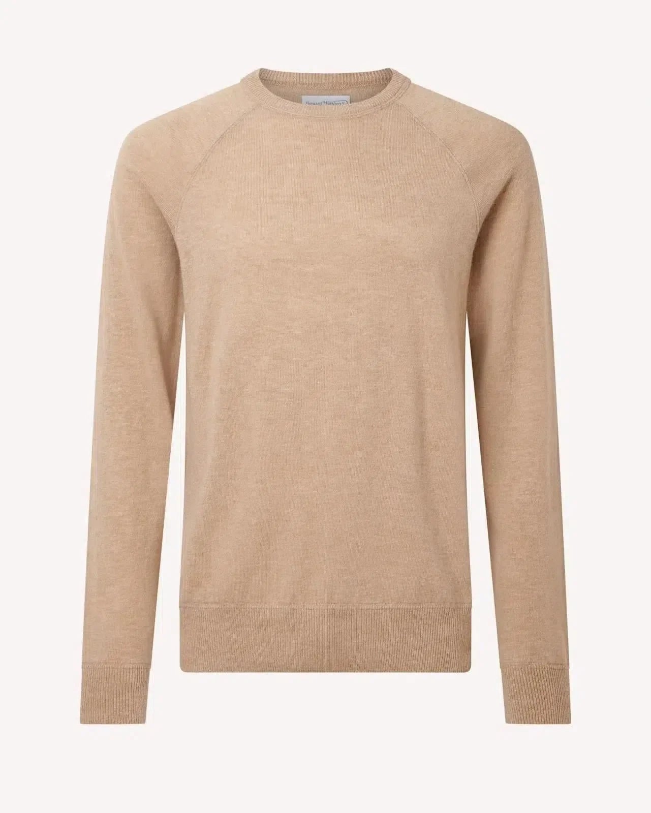 Bernard Weatherill Crewneck Pullover Jumper Camel - Malford_of_London_Tailoring_Archive