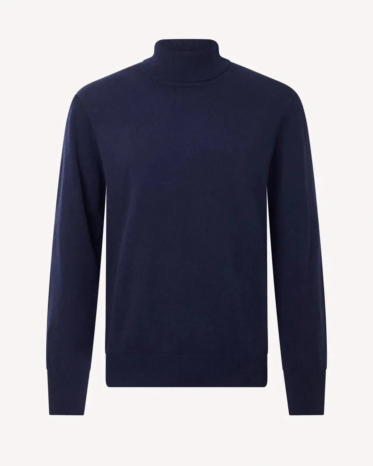 Bernard Weatherill Roll Neck Pullover Jumper Savile Row Navy - Malford_of_London_Tailoring_Archive