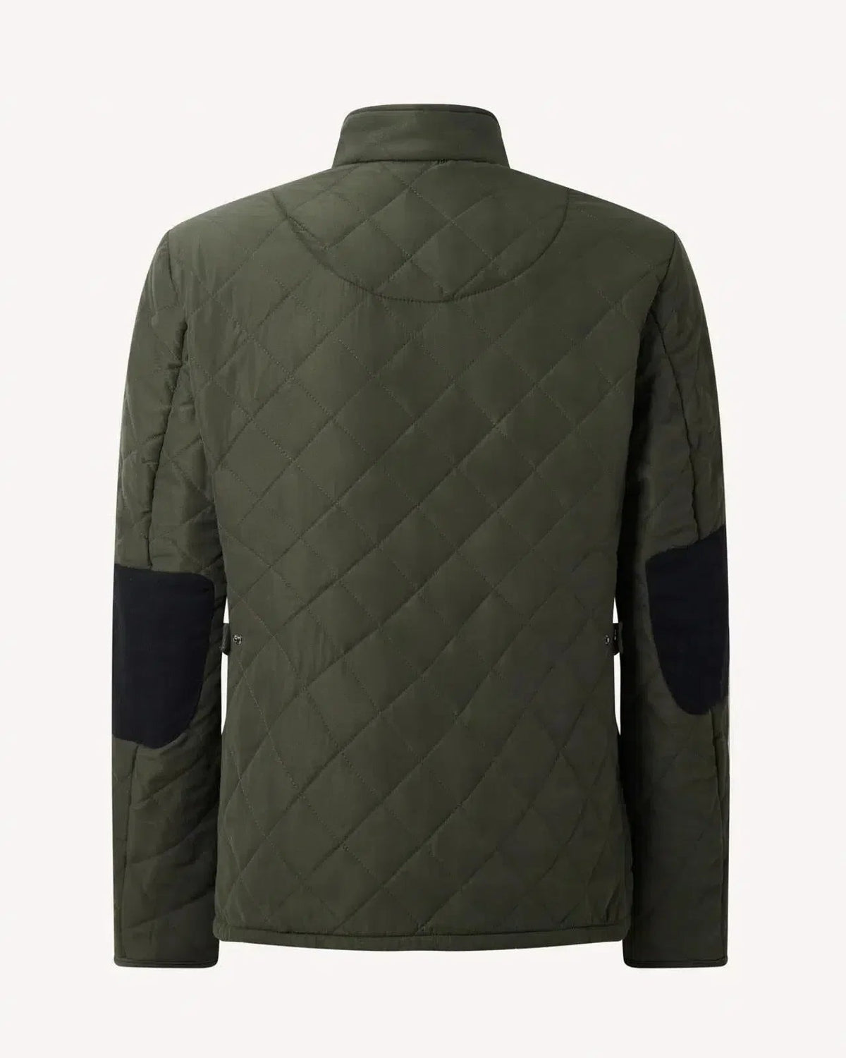 Bernard Weatherill Stand Collar Padded Jacket Khaki Green - Malford_of_London_Tailoring_Archive