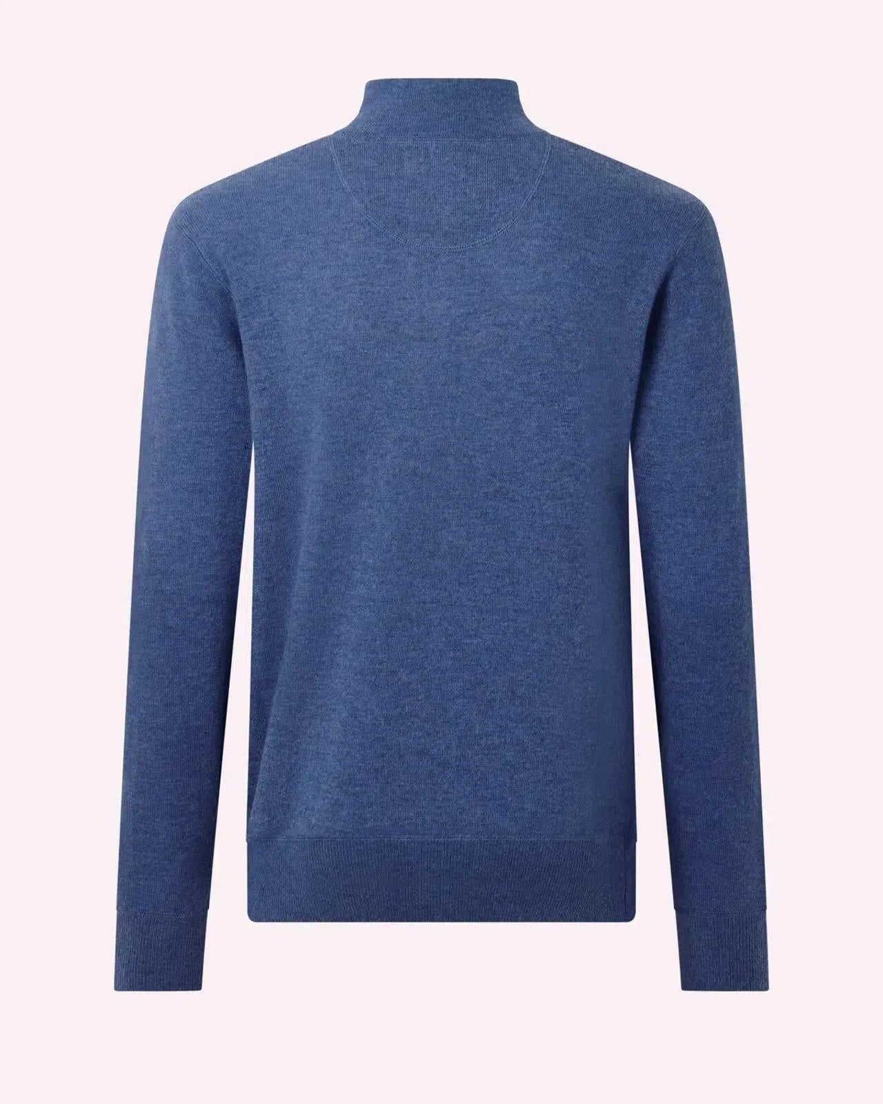 Bernard Weatherill Stand Collar Pullover Jumper Channel Isle Blue – Savile Row Menswear Outlet | Malford of London