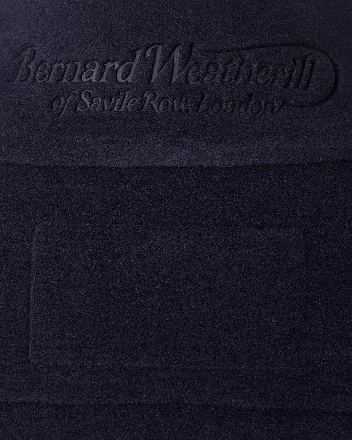 Bernard Weatherill Womens 1/4 Zip Fleece Jacket Dark Navy - Malford_of_London_Tailoring_Archive