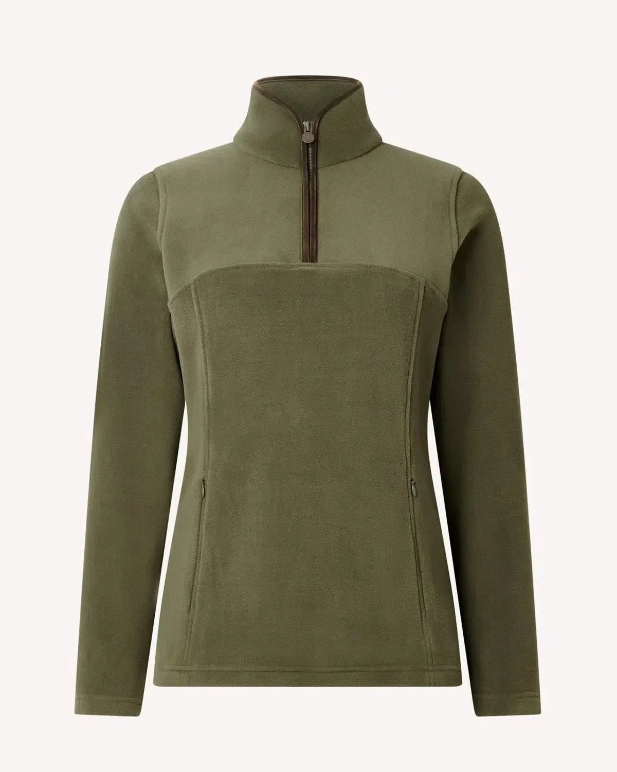 Bernard Weatherill Womens 1/4 Zip Fleece Jacket Forest Green - Malford_of_London_Tailoring_Archive