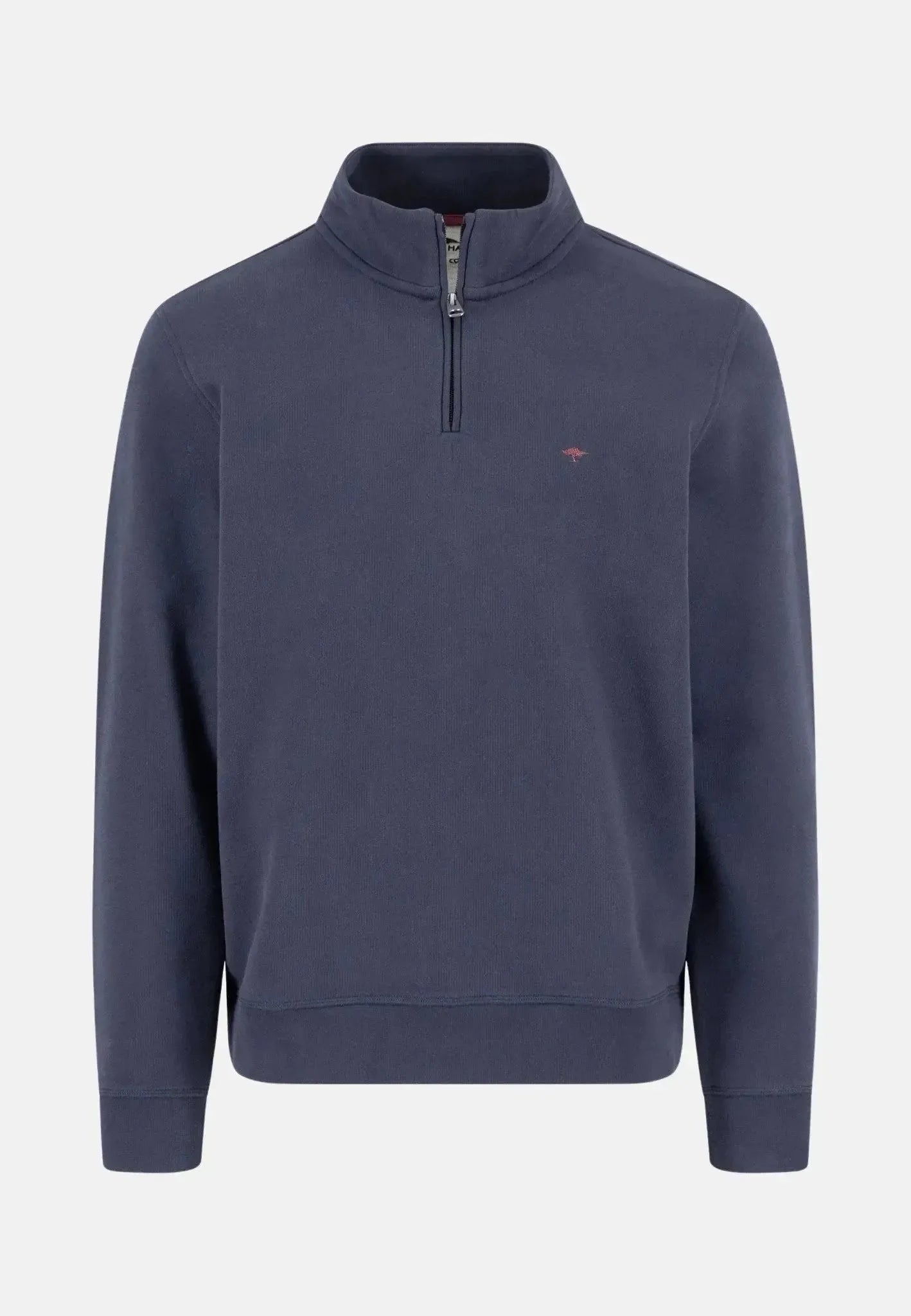 Fynch - Hatton 1/4 Zip Stand Collar Cotton Sweat Navy – Tailored Menswear | Malford of London