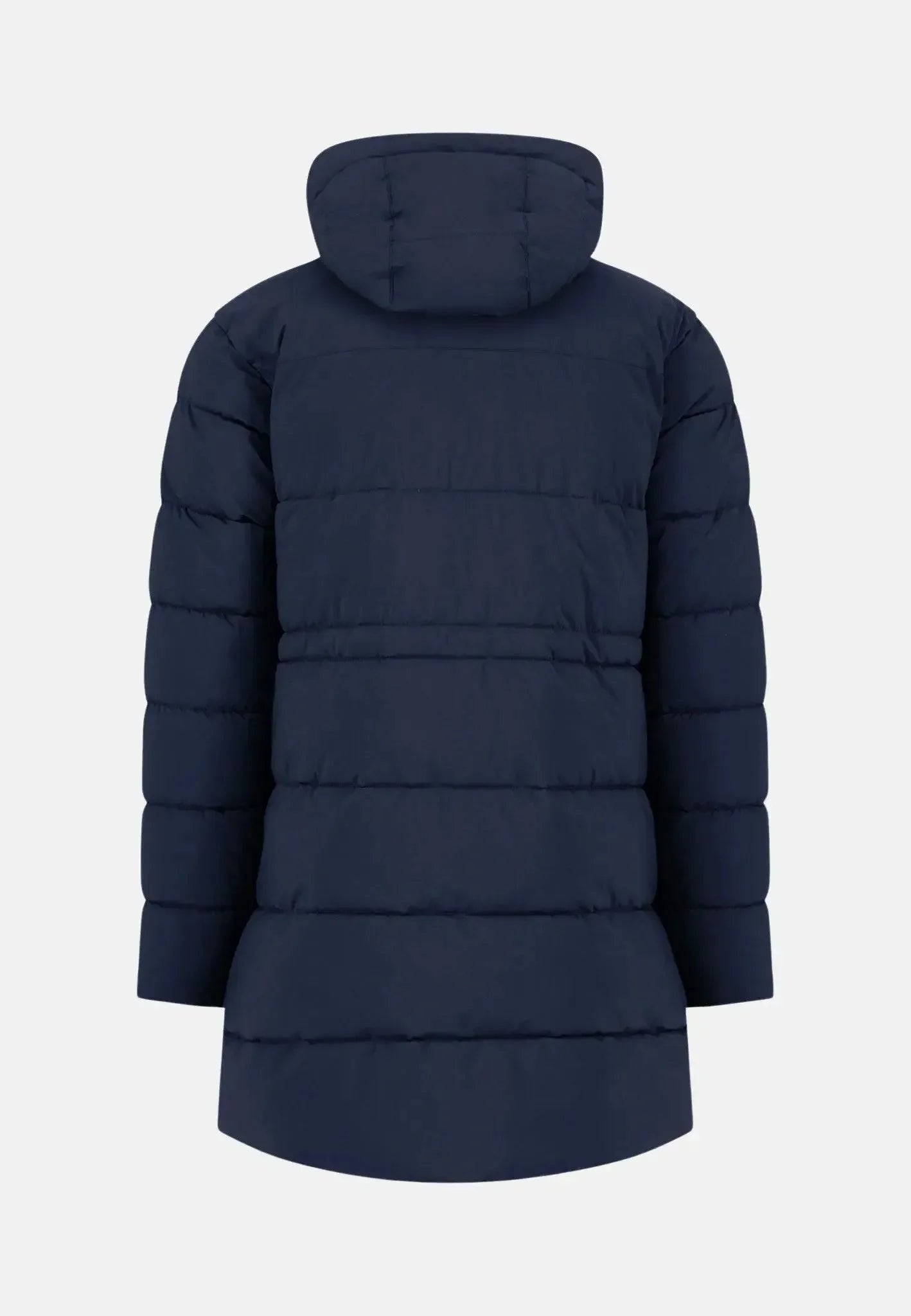 Fynch - Hatton Hooded Full Length Puffer Coat Navy – Tailored Menswear | Malford of London