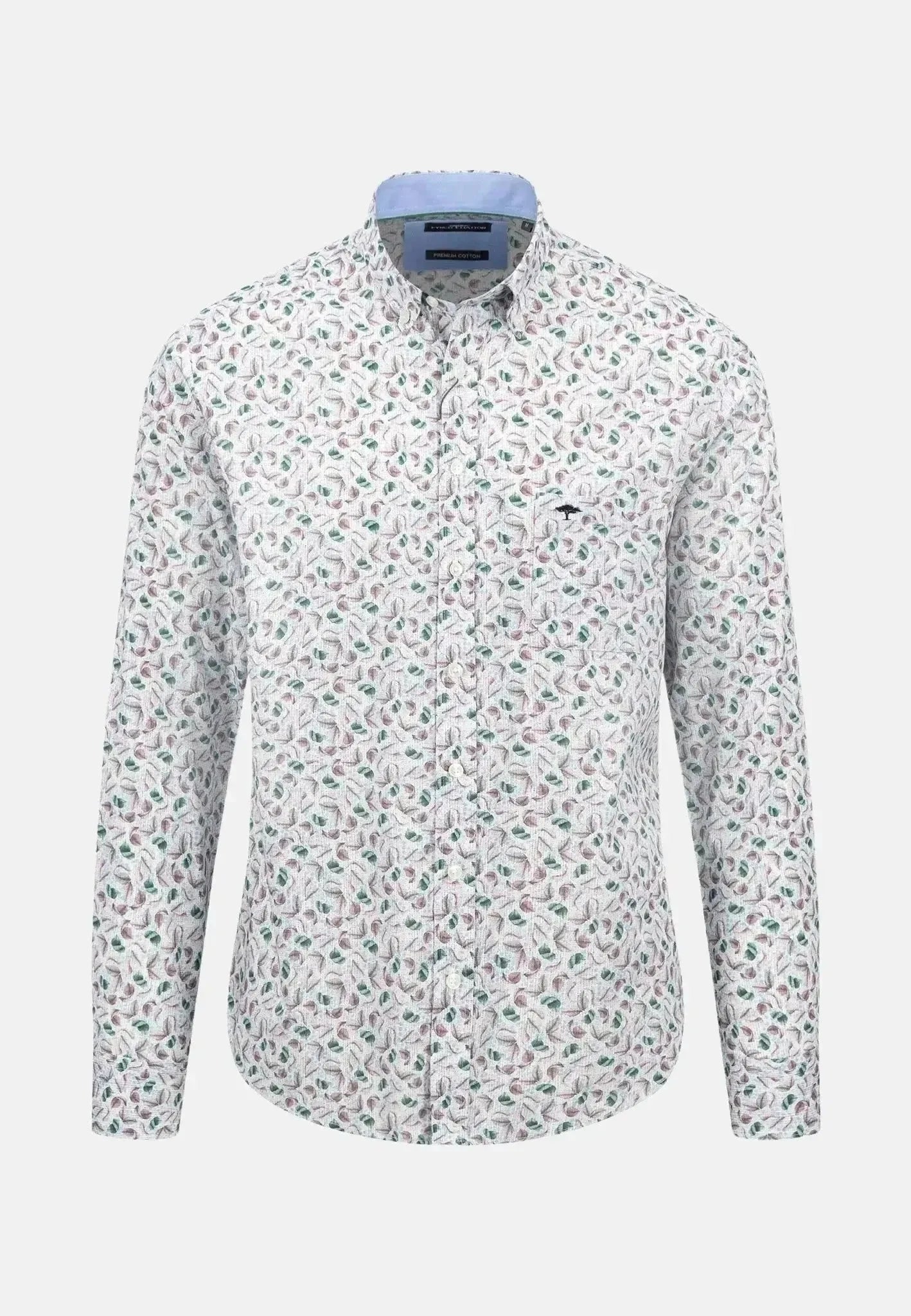Fynch - Hatton Premium Flowers Print Shirt Pale Blush – Tailored Menswear | Malford of London